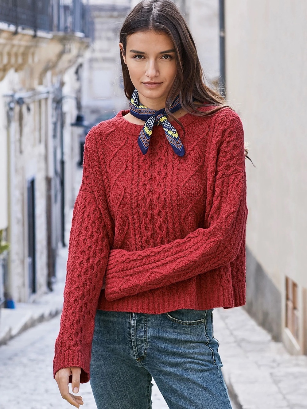 Peruvian Connection Connemara Pima Cotton Pullover Size XS/S